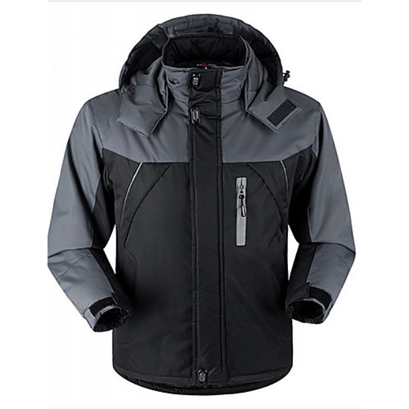 Men's Regular Padded Coat,Cotton Solid Long Sleeve